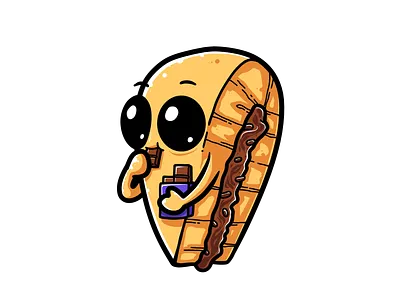 Martabak, a sweet snack originating from Indonesia animation branding design graphic design illustration illustrator logo typography ui ux vector