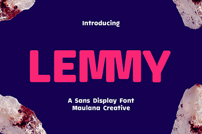 Lemmy Sans Display Font branding design display font fonts graphic design logo nostalgic sans