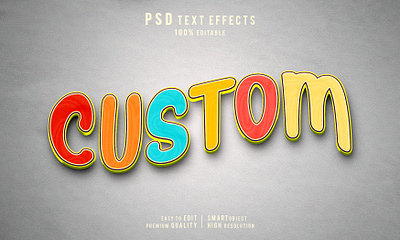 Creative Custom 3d editable text effects 3d editable text effect 3d text 3d text effect bold bold text effects branding creative custom text effects design editable 3d effects text effect typography