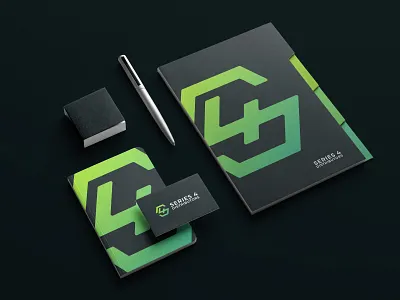 Series 4 Corporate Identity 4 africa brand brand identity branding corporate identiaty it logo logo designer logo maker logo mark minimal mockup monogram s simple stationary technology ui ux