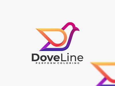 Dove Line app branding design dove line logo dove logo graphic design icon illustration logo ui ux vector