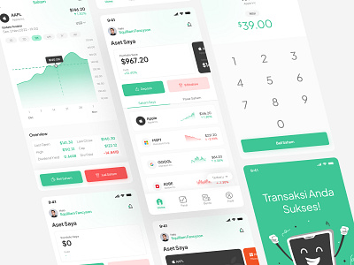 Stock Market - UI/UX Design App bitcoin invest money stock ui ux