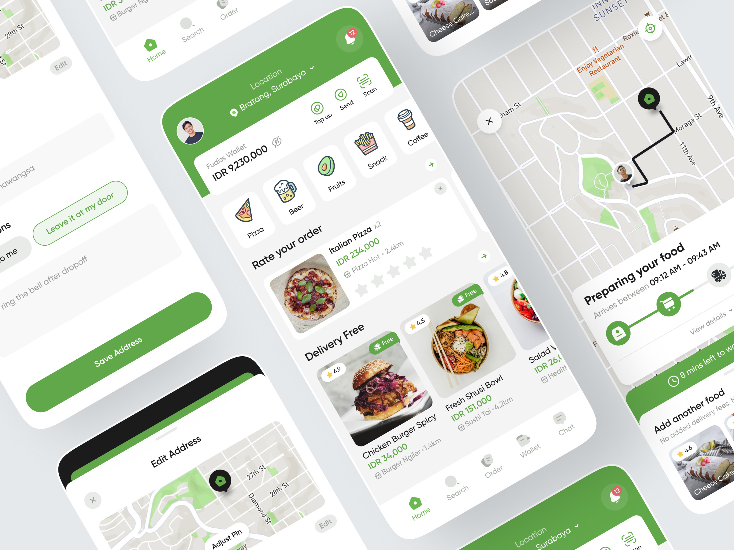 Food Delivery Mobile App app coffee delivery delivery service design fast food food food delivery foodie grocery mobile mobile food app online popular restaurant services trending ui ux