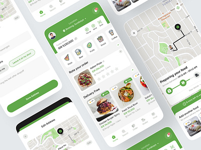 Food Delivery Mobile App app coffee delivery delivery service design fast food food food delivery foodie grocery mobile mobile food app online popular restaurant services trending ui ux