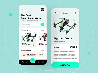 Drone Store App app app design app ui application design drone drone store ecommerce ecommerce app store tech store ui ux