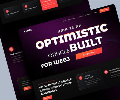 WEB3 Landing Page Redesign bitcoin blockchain blockchain landing page clean crypto cryptocurrency dark mode defi defi landing page eth figma landing page nft portfolio redesign ui design uiux web3 web3 landing page website