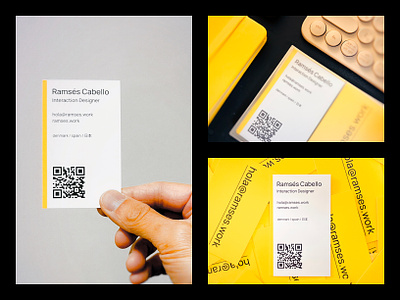 ⭐️ Cards branding business card print yellow