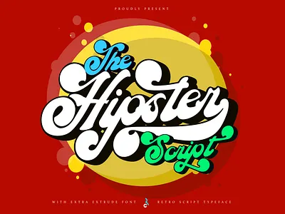 The Hipster script | Font retro style design font illustration logo retro script vintage