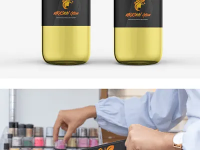 MRA SKIN GLOW branding company logo cosmetic design logo