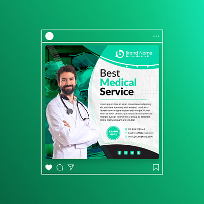 Medical Social Media Design advert banner branding business corporate creative deisgn design flyer illustration logo medical socialmedia ui