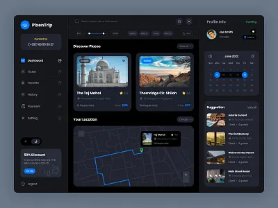 Travel Agency Dashboard Design adventure agency booking app dashboard dashboard ui design explore flight app holiday tour minimal reservation travel travel agency travel app travel booking travel dashboard travelling ui design ux design vacation