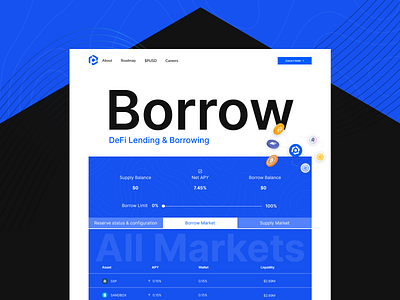 DeFi (Decentralized finance) blockchain crypto decentralized defi figma nft ui uiux website