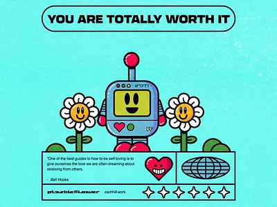 Worth It blue character color fun graphic design green happy illustration red vector yellow