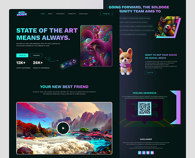 NFT Landing Page Design 3d animation branding clean cryptocurrency ecommerce finance freelancer bank account graphic design homepage illustration investment kitty uix landing landing page design nft landing page design. symbol ui ux vector website