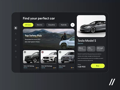 Car Marketplace Web Platform animation app car dark theme dashboard description design ecommerce home page interface landing page marketplace online shopping platform ui ux web web app web design web ui