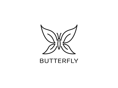 Butterfly Logo Line app branding design graphic design illustration logo logo butterfly typography ui ux vector