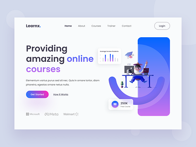 Online Course Website Header Exploration education elearning englishcourse landingpage learn learnfromhome learning onlineclass onlinecourse onlineeducation stayhome student teaching trainingcourse uiux websitedesign websiteui