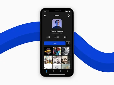 DailyUI 006 - Profile app branding clean dailyui dailyui006 design figma flat illustration logo minimal ui vector