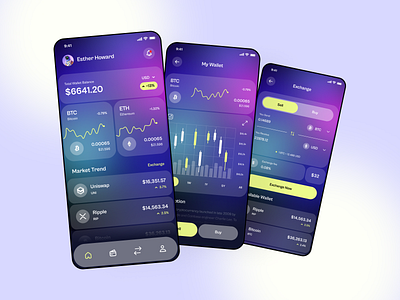 Crypto Wallet App UI app app design app ui best dribbble shot 2022 bitcoin branding cello coins crypto crypto wallet design etherium product design trend ui design ui kit user experiecen user interface ux design wallet