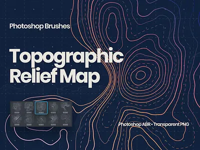 Topographic Map Photoshop Brushes brush design illustration