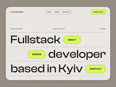 Portfolio intro - UI concept design portfolio ui ui concept web design