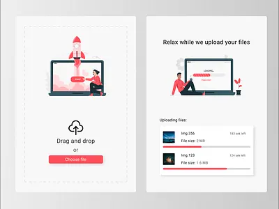 DailyUI 31 branding daily ui daily ui 31 dailyui dailyui 31 dailyui31 downloading file upload files fileupload illustration ui upload ux ux design