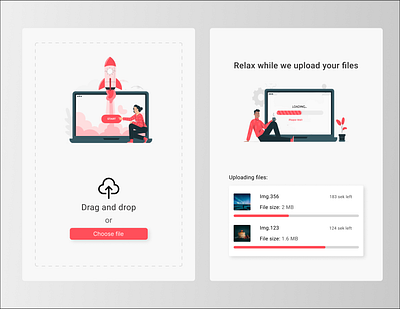 DailyUI 31 branding daily ui daily ui 31 dailyui dailyui 31 dailyui31 downloading file upload files fileupload illustration ui upload ux ux design