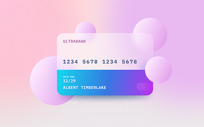 Glassmorphic card app branding design graphic design ux