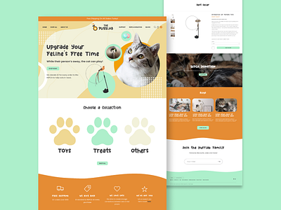 The Purrlab Store dailyui design ecommerce landing page responsive web design shopify ui uidesign uidesigninspiration ux web design