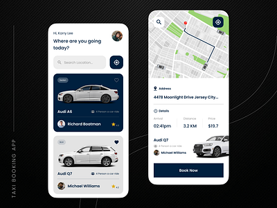 Taxi Booking App app design cab booking app mobile app mobile app design taxi app taxi booking app uber clone ui design ui ux uiuxdesign