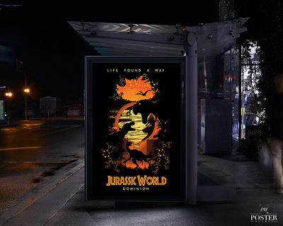 Jurassic World Dominion adobeillustrator dinosaurs jurassicpark jurassicworld movieposter poster trex vector