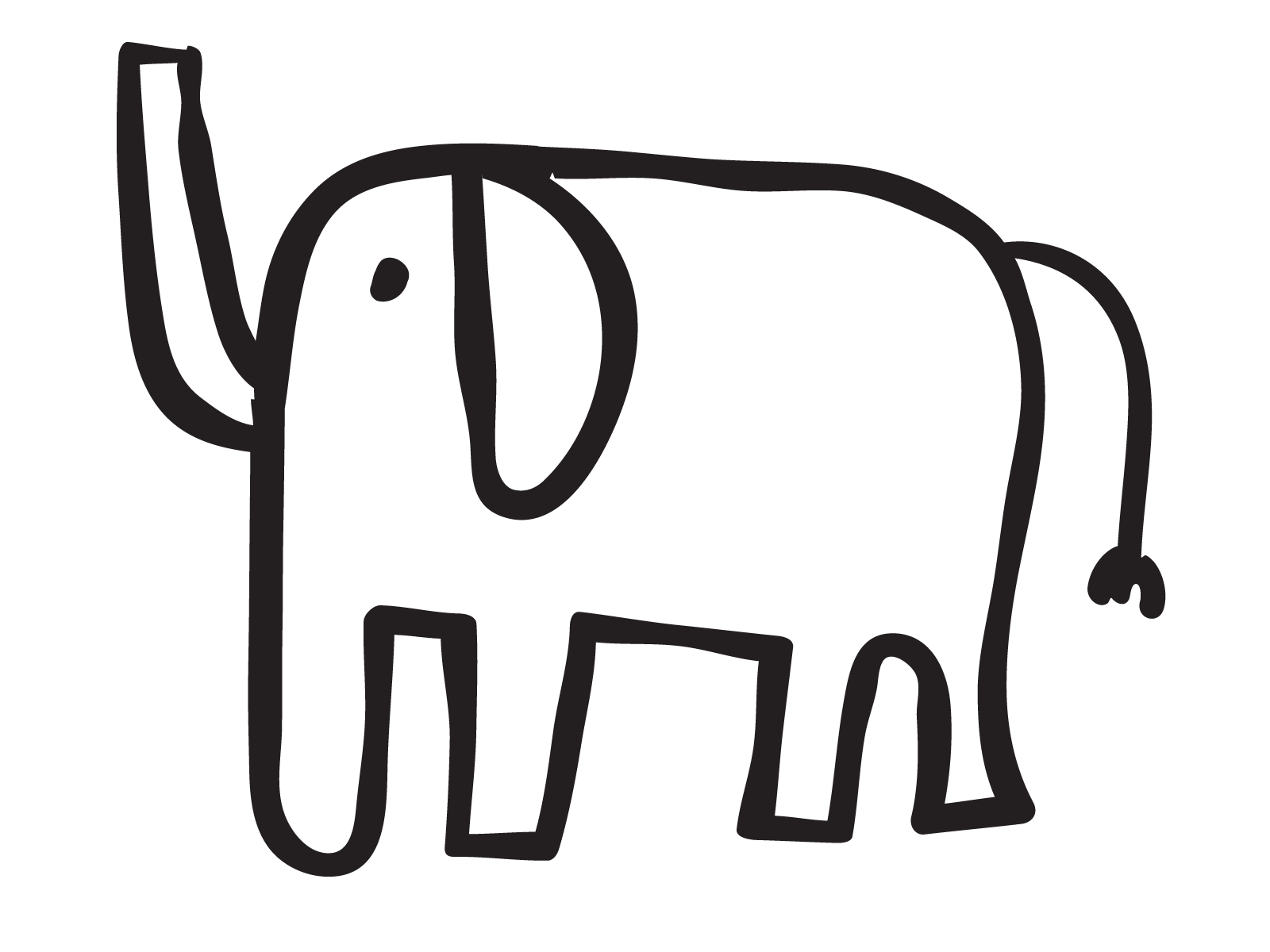 Elephant animal branding design elephant flat icon illustration jungle logo mark symbol vector