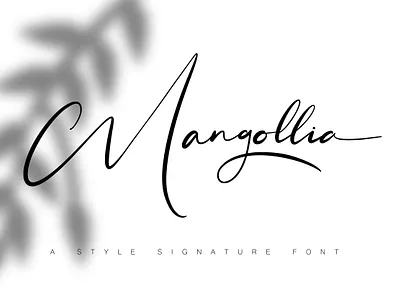 Mangollia - Signature Font elegant font handwritten modern script signature