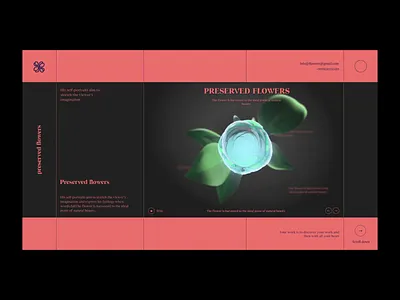 Flowers design flowers ilo chani rose ui web web concept web design webdesign