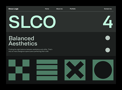 SLCO - Green Palette Concept Design concept green landing page monotone ui web design website