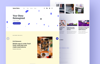 UI/UX Portfolio Design animation app branding design illustration logo mobile application ui uiux ux web website