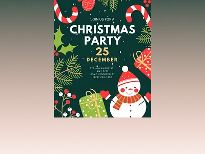 Christmas Party Flyer Design 3d adobe branding cchristmas party flyer design christmas party flyer design design flyer flyer design graphic design illustration logo ui ux vector