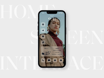 Home screen ios 14 design figma home home screen illustration interface ios ios 14 mobile screen ui ux