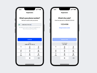 Sign Up / Registration ios registration sign up