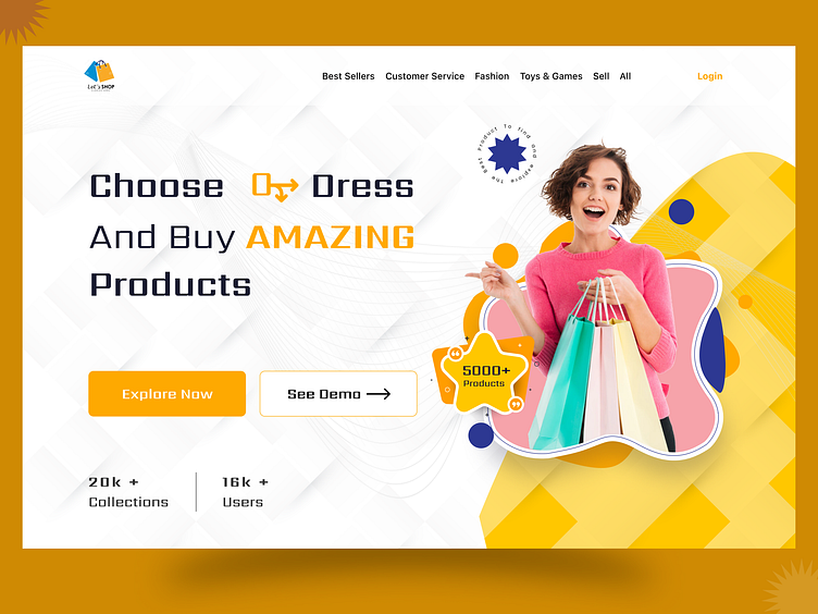 Fashion Product Shopify web header design by syful islam for SylGraph ...