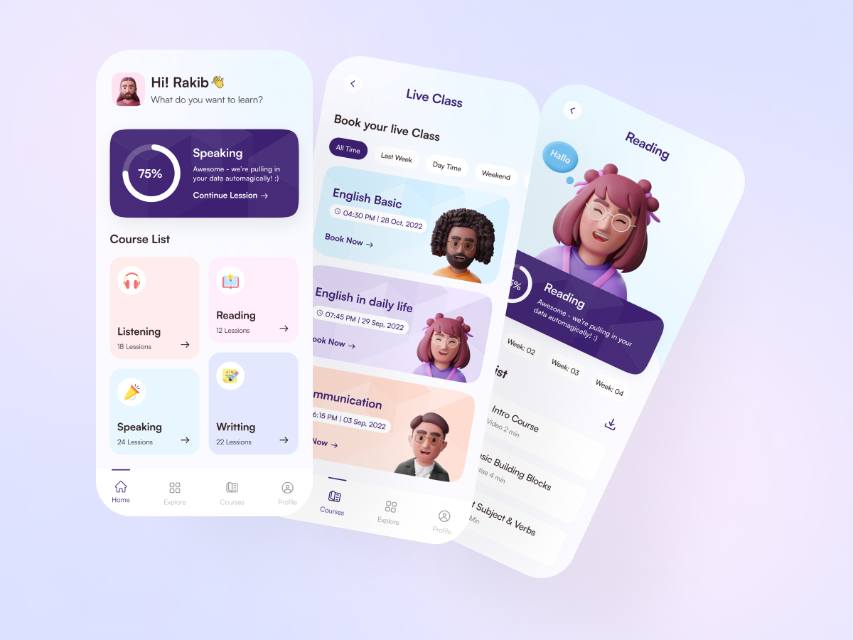 Babble App Redesign Concept [Free Figma File] by Design Monks - UX UI ...