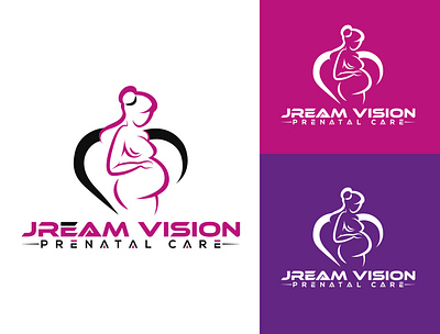 Prenatal Care Logo For Jream Vision Prenatal Care 3d baby care logo branding care logo colorful logo creative prenatal logo design graphic design illustration jream vision jream vision logo logo logo maker mother care logo prenatal care prenatal care logo prenatal logo vector website logo woman care logo