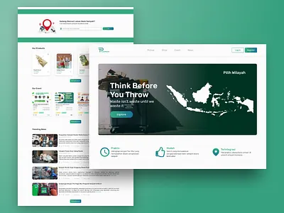 TrashPoint - Landing Page design graphic design uiux design web design