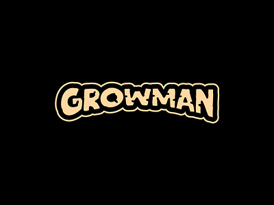 Growman brand branding design fertilizer font grow growman identity illustration letter logo logotype man shop store toy wood