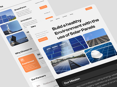 Solary - Solar Panel Landing Page energy landing page panel saas saas landing page solar solar panel ui design web web design website website design