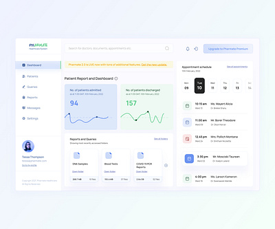 Pharmate - Healthcare System dashboard design graphic design product ui uiux webdesign website