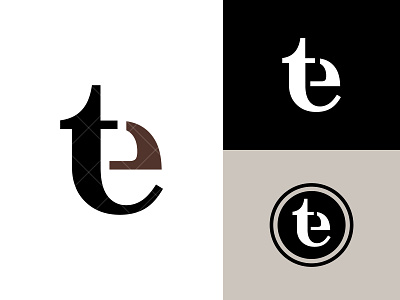 TE Logo branding design e et et logo et monogram icon identity illustration logo logo design logotype monogram t te te logo te monogram typography vector vector art