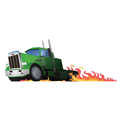Freight Truck Speeding freight illustration logistics truck vector