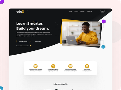 eduX black education figma ui