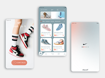 Sneakers app redesign/Nike app redesign app brand design nike product redesign shoes store ui